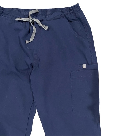 Figs Technical Collection Women's Yola Scrub Pants Size Small Navy Straight Leg - Picture 2 of 6